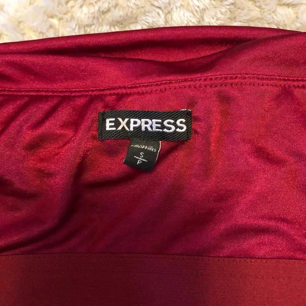 Burgundy Strapless Tube Top - Picture 8 of 9